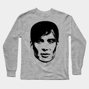 Cillian Murphy Portrait: Captivating Artistry for Fans of the Talented Actor Long Sleeve T-Shirt